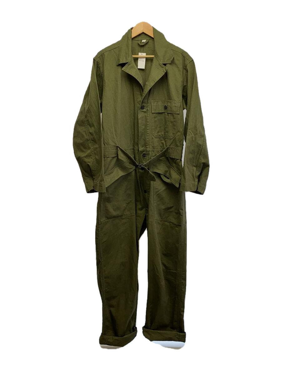 【中古】US.ARMY◆40S/M-43/13Starン/オールインワン/38/コットン/グリーン/裾破れ【メンズウェア】