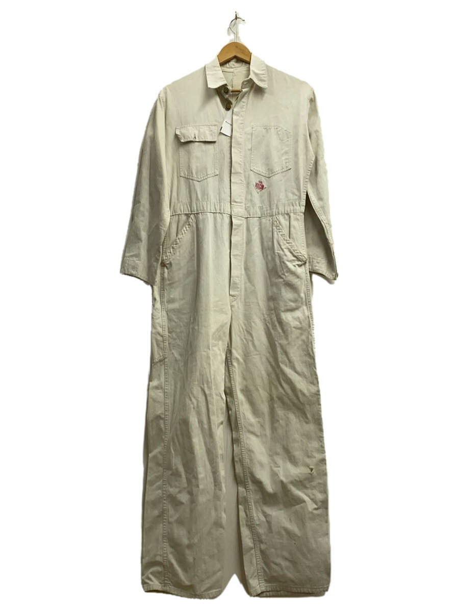 【中古】VULCAN/30s/ドーナツボタン/リペア/オールインワン/--/コットン/WHT【メンズウェア】