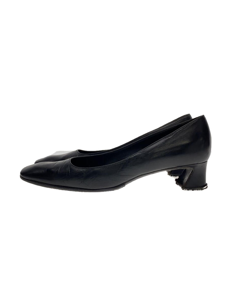 【中古】PRADA◆パンプス/35.5/BLK/レザー【シューズ】