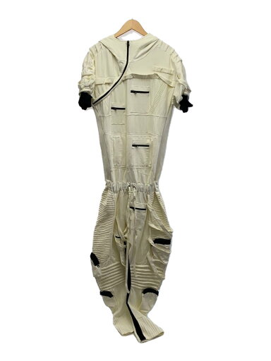 【中古】DEMOBAZA◆オールインワン/XL/レーヨン/WHT【メンズウェア】 【中古】DEMOBAZA◆オールインワン/XL/レーヨン/WHT【メンズウェア】