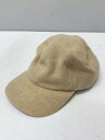 【中古】Nine Tailor◆キャップ/--/ウール/BEG/無地/レディース【服飾雑貨他】