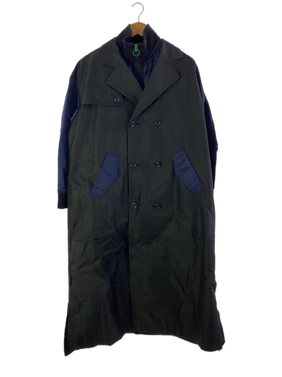 【中古】FRAPBOIS◆トレンチコート/1/コットン/BLK/無地/B1514RFC006//【メンズウェア】
