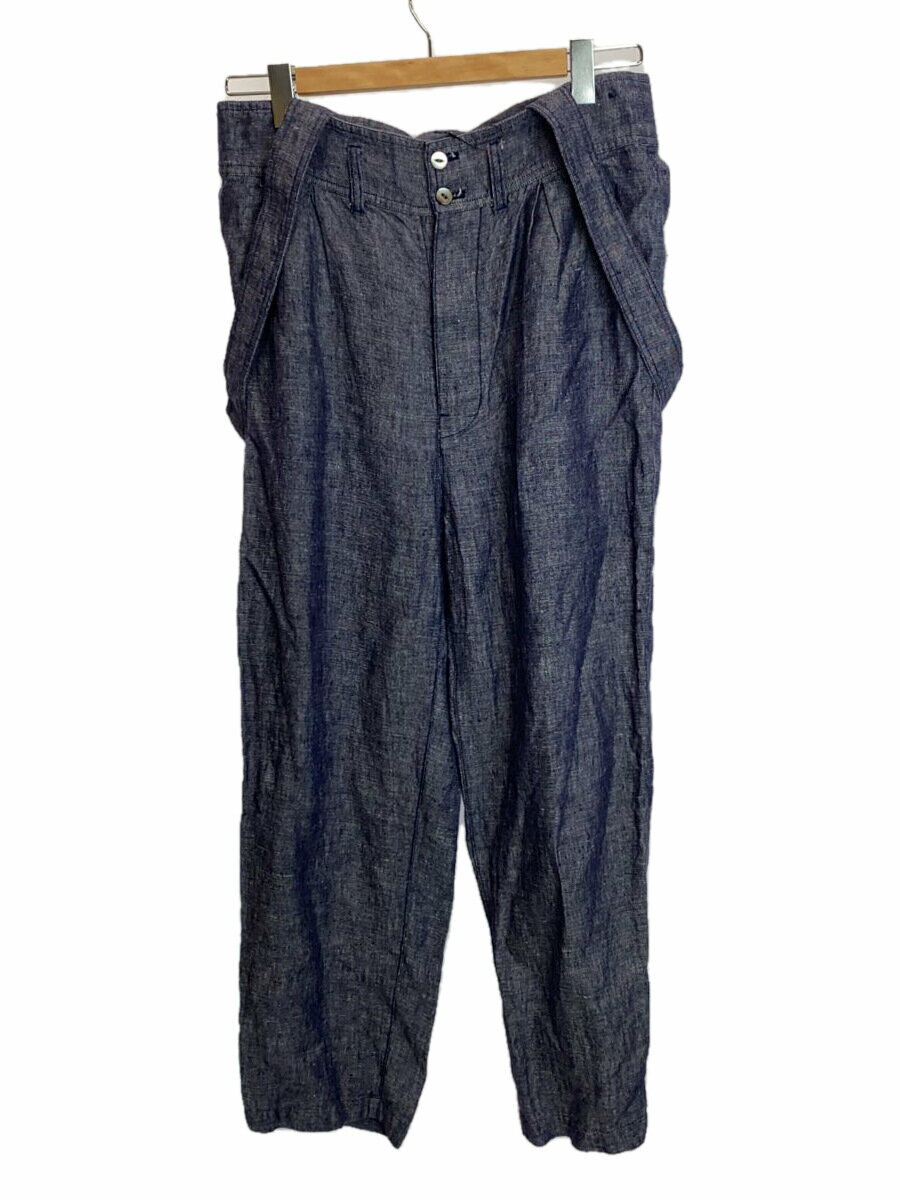 【中古】nest Robe◆オールインワン/--/リネン/PUP/無地【レディースウェア】