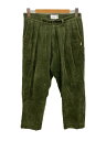 【中古】WTAPS◆21AW/ボトム/1/コーデュロイ/カーキ/212TQDT-PTM02【メンズウェア】