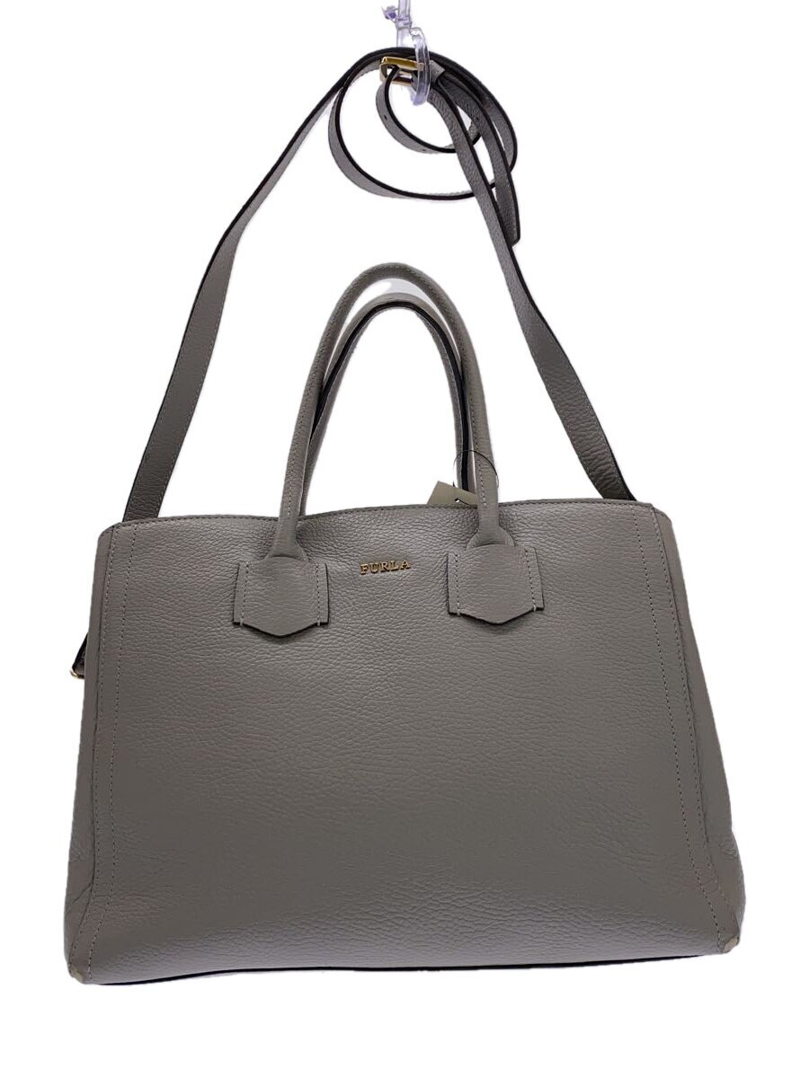 【中古】FURLA◆トートバッグ/レザー