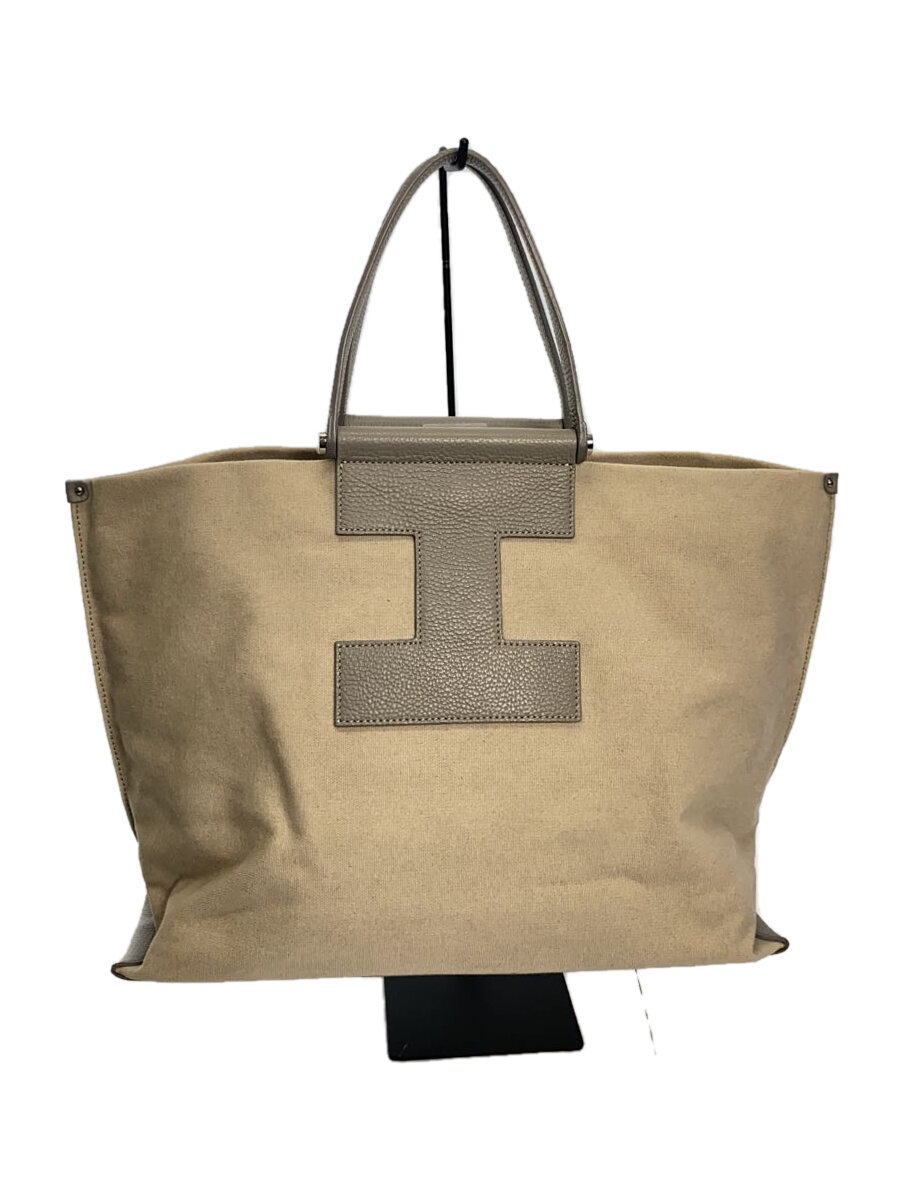 【中古】IACUCCI◆トートバッグ/コットン/BEG/IAC1041112A0003【バッグ】