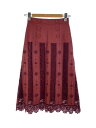 【中古】JILLSTUART◆タイラスカート/0/フェイクレザー/RED/092-2220010【レディースウェア】(4)