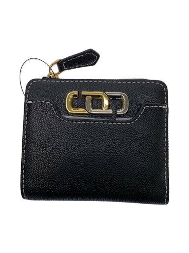 【中古】MARC JACOBS◆THE J LINK MINI COMPACT ZIP WALLET/2つ折り財布/レザー/BLK【服飾雑貨他】 【中古】MARC JACOBS◆THE J LINK MINI COMPACT ZIP WALLET/2つ折り財布/レザー/BLK【服飾雑貨他】