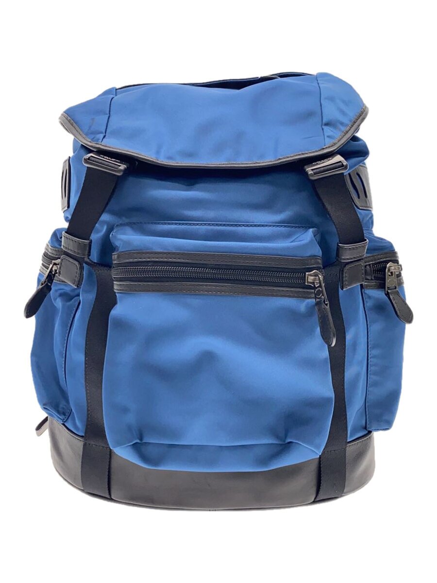 【中古】COACH◆リュックサック/バックパック/BLU/F71884//【バッグ】