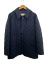 【中古】MACKINTOSH PHILOSOPHY◆キルティングジャケット/42/ポリエステル/NVY/千鳥格子/H1C88-669-28【メンズウェア】