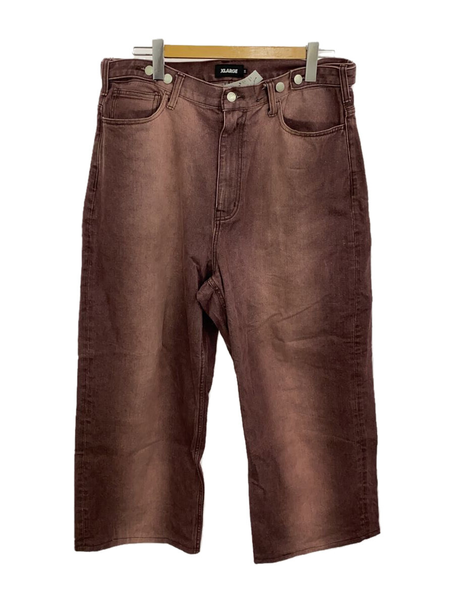【中古】X-LARGE◆FADED BAGGY DENIM PANTS/ボトム/36/コットン/BRW/101244031009【メンズウェア】