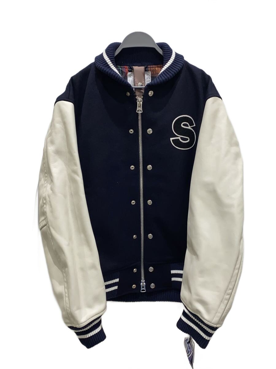 sacai◆J/23AW/INTERSTELLAR Blouson/スタジャン/3/ウール/NVY/23-03130M//