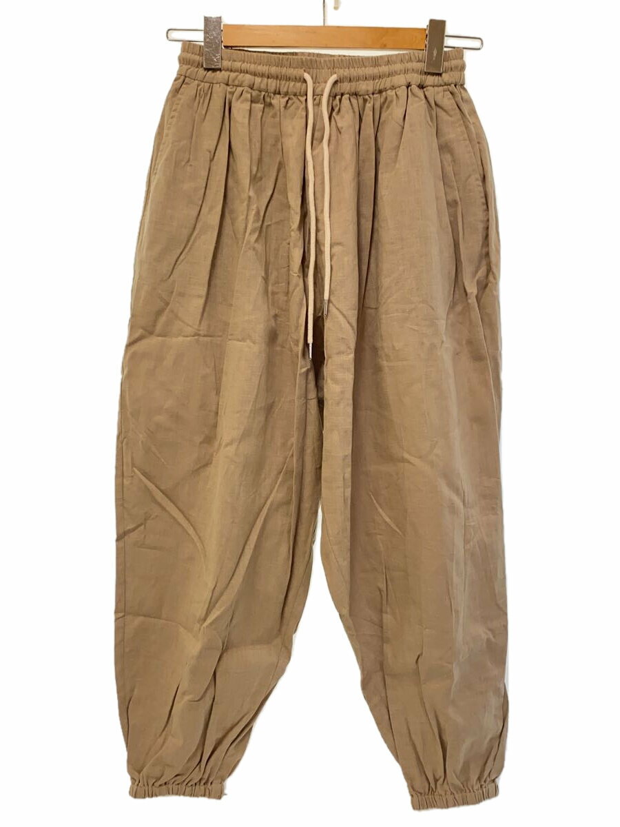 【中古】Jih Nunc/コットンリネンバルーンパンツ/S/ベージュ/JIH-R1031/イージーパンツ【メンズウェア】