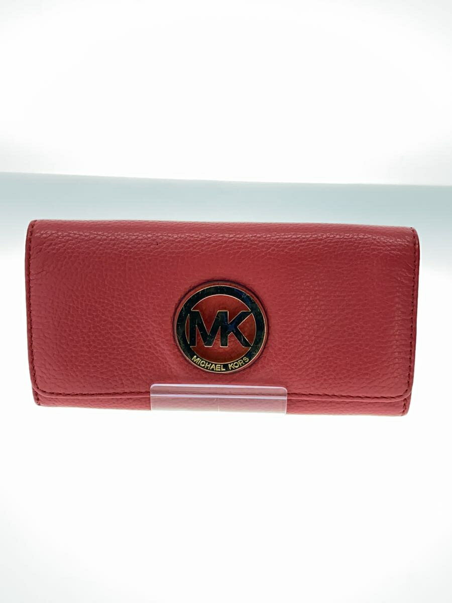 【中古】MICHAEL KORS◆長財布/レザー/P