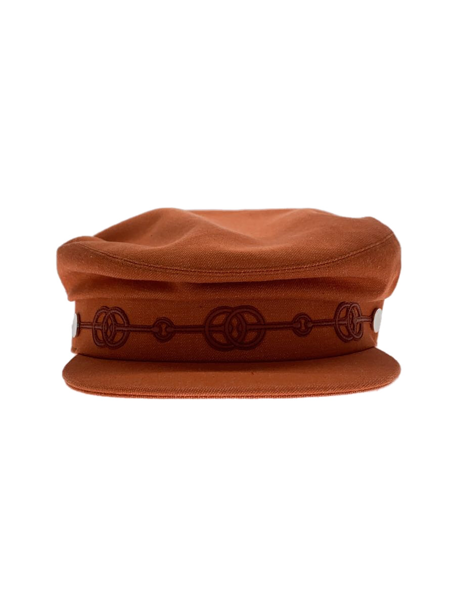 【中古】HERMES◆キャスケット/--/コットン/ORN/レディース【服飾雑貨他】