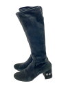 【中古】MIU MIU◆ブーツ/37/BLK【シューズ】