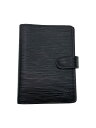 【中古】LOUIS VUITTON◆アジェンダGM_エピ_BLK/--/BLK/メンズ【服飾雑貨他】