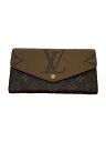 【中古】LOUIS VUITTON◆ポルト・フォイユ・サラ_モノグラム・ジャイアント・リバース_BRW/PVC/BRW/レディース【服飾雑貨他】(4)