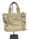 【中古】JILL by JILLSTUART◆フリルトート/ハンドバッグ/--/BEG/無地/125-2283218//【バッグ】