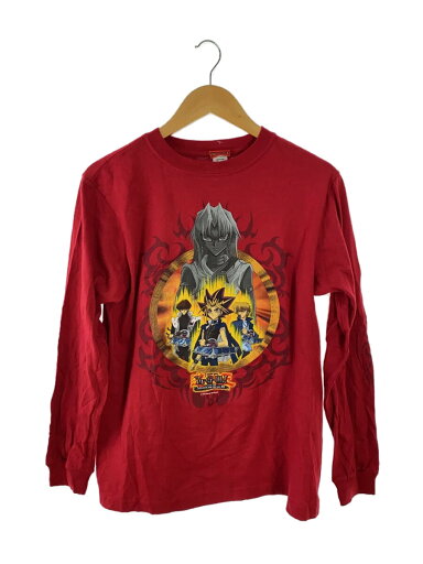 【中古】遊戯王/Yu-Gi-Oh!/90s/長袖Tシャツ/L/コットン/RED/無地【メンズウェア】 【中古】遊戯王/Yu-Gi-Oh!/90s/長袖Tシャツ/L/コットン/RED/無地【メンズウェア】
