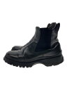 【中古】PRADA◆00s/archive/サイドゴアブーツ/--/BLK/レザー【シューズ】