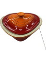 【中古】LE CREUSET◆鍋/RED/PG3001-2502/COVERED HEART DISH【キッチン用品】