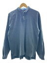 【中古】POLO RALPH LAUREN◆スモールポニー/長袖ポロシャツ/M/ブラック/無地【メンズウェア】