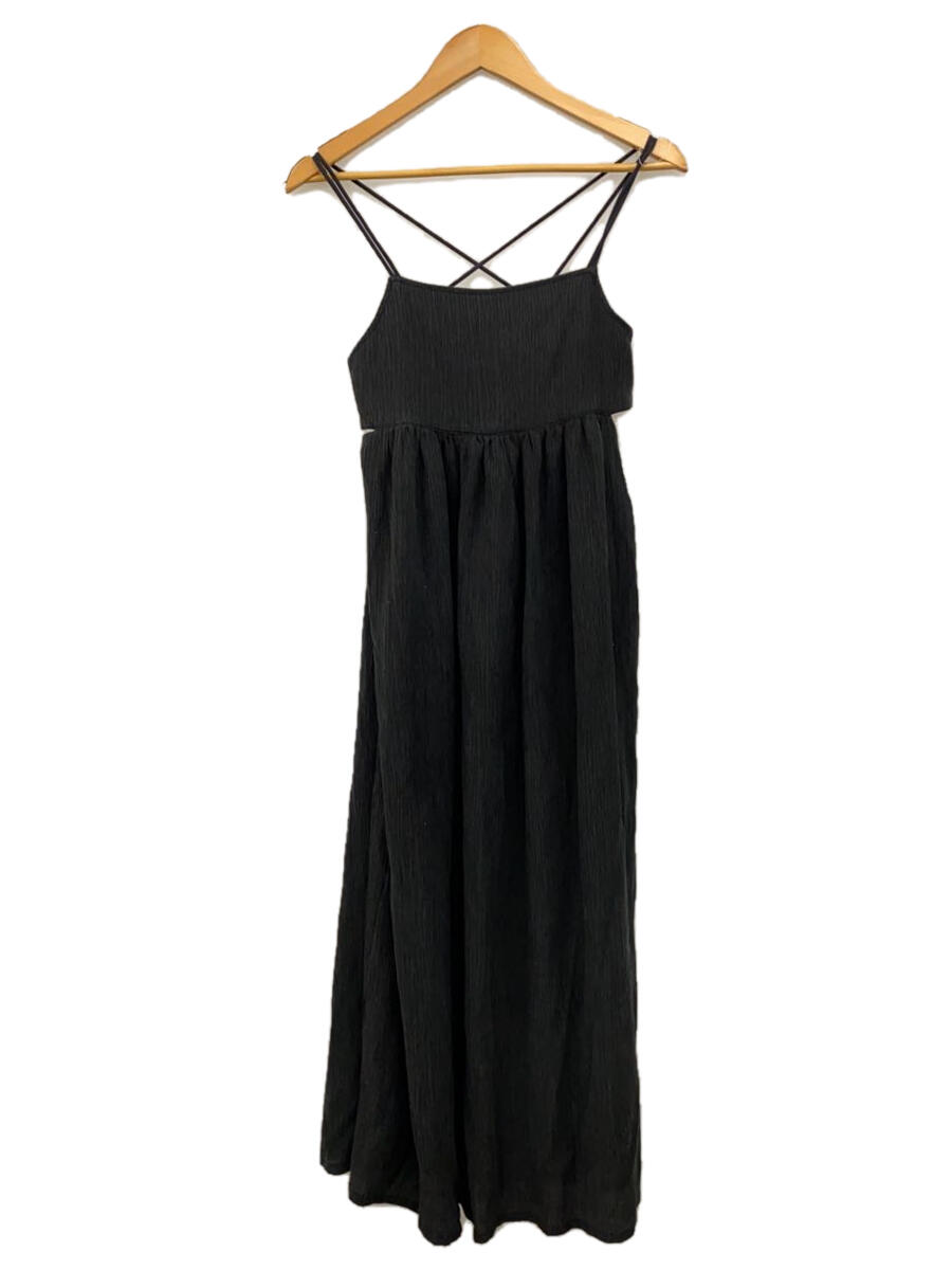 【中古】CAMISOLE DRESS/ANOGH/ノースリーブワンピース/FREE/BLK/AMW-22S-32【レディースウェア】