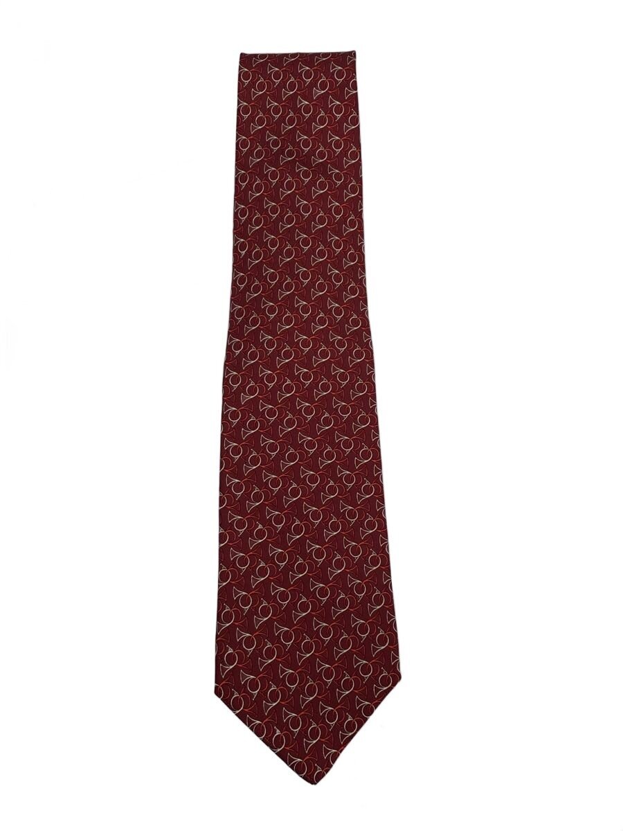 FERRAGAMO - 【中古】Salvatore Ferragamo◆ネクタイ/シルク/NVY/アニマル/メンズ【服飾雑貨他】
