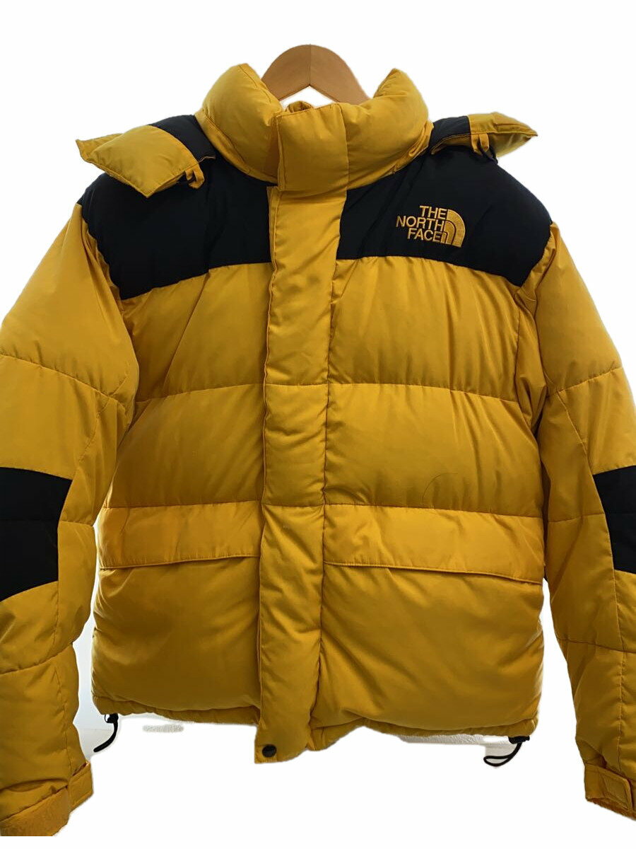 【中古】THE NORTH FACE◆ダウンジャケット/YLW/無地/87119/Baffin Jacket【メンズウェア】