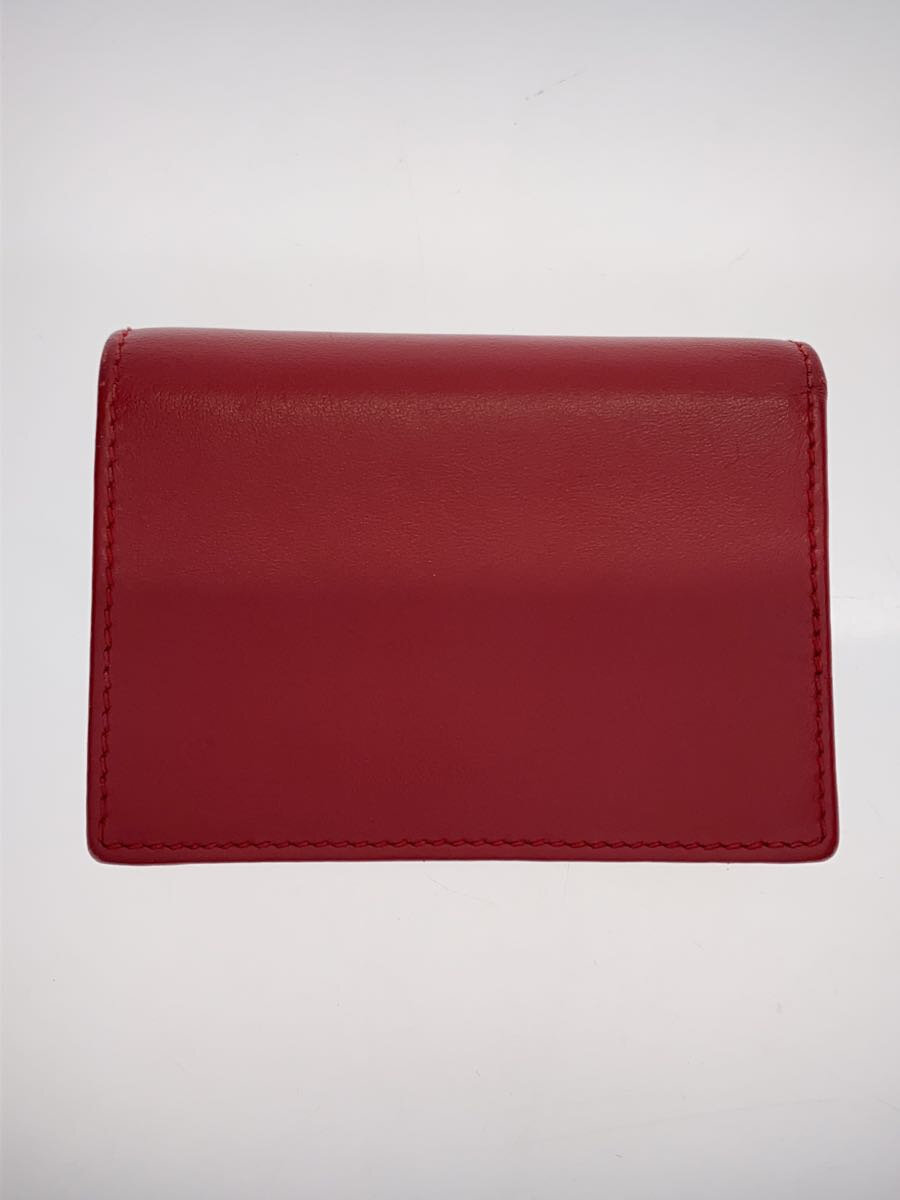 【中古】Salvatore Ferragamo◆スタッズ/2つ折り財布/レザー/RED/レディース【服飾雑貨他】