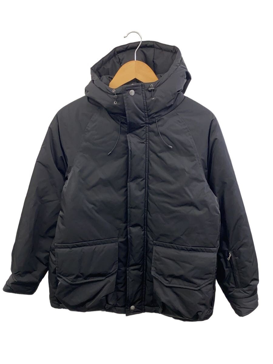 SOPHNET.◆23AW/PADDED MOUNTAIN JACKET/ダウンジャケット/S/ポリエステル/BLK/無地