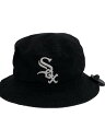 【中古】NEW ERA◆バケットハット/L/コットン/BLK/メンズ【服飾雑貨他】