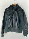 【中古】MORGAN◆レザージャケット・ブルゾン/L/豚革/GRN/984G8702【メンズウェア】