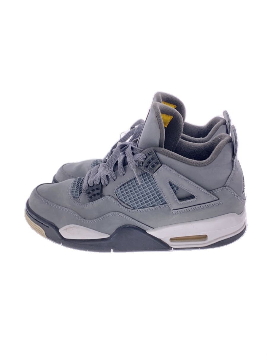 NIKE◆AIR JORDAN 4 RETRO/エアジョーダンレトロ/グレー/308497-007/27.5cm/GRY
