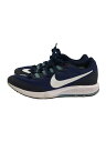 【中古】NIKE◆AIR ZOOM SPEED RIVAL 6/エアズームスピードライバル/ネイビー/880553-401/22【シューズ】