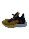 【中古】UNDER ARMOUR◆ローカットスニーカー/26cm/YLW/3024248-003/CURRY/セサミストリート【シューズ】