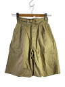 【中古】LENO◆グルカショートトラウザーズ/0/コットン/BEG/無地/L2301-PT002/タバコ臭【レディースウェア】