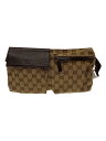 【中古】GUCCI◆ウエストバッグ_GGキャンバス/キャンバス/BRW【バッグ】