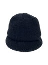 【中古】KIJIMA TAKAYUKI◆POLY COTTON WATCH CAP/ポリエステル/BLK/メンズ/KN-241003/ホツレ有【服飾雑貨他】