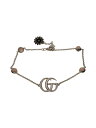 【中古】GUCCI◆ダブルG/マザー・オブ・パール/ブレスレット/SV925/カラーストーン/SLV/レディース【服飾雑貨他】