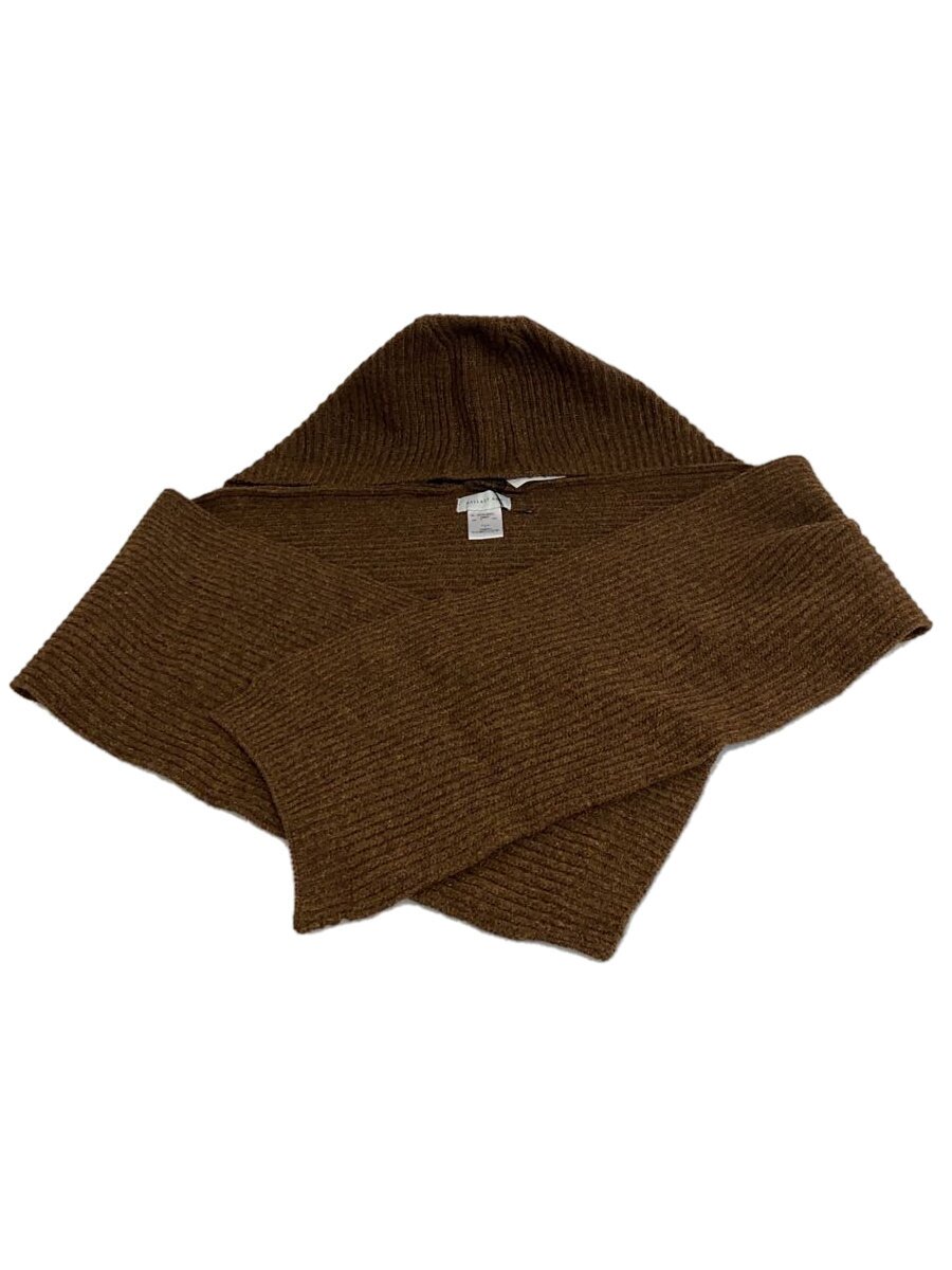【中古】BALLAST ARK◆WOOL HOODIE MUFFLER /マフラー/ウール/BRW/レディース/BA06-M001【服飾雑貨他】