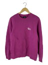 【中古】STUSSY◆スウェット/M/コットン/パープル/無地/Z30SAGR019//【メンズウェア】
