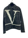 楽天2nd STREET 楽天市場店【中古】VALENTINO◆ロゴプリント/Gジャン/34/デニム/GRY/TV3DC00K606【メンズウェア】