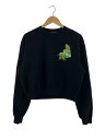 【中古】OFF-WHITE◆スウェット/L/コットン/BLK/OWBA026F19F30053【メンズウェア】