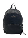 【中古】kate spade new york◆リュック/ナイロン/BLK/無地【バッグ】