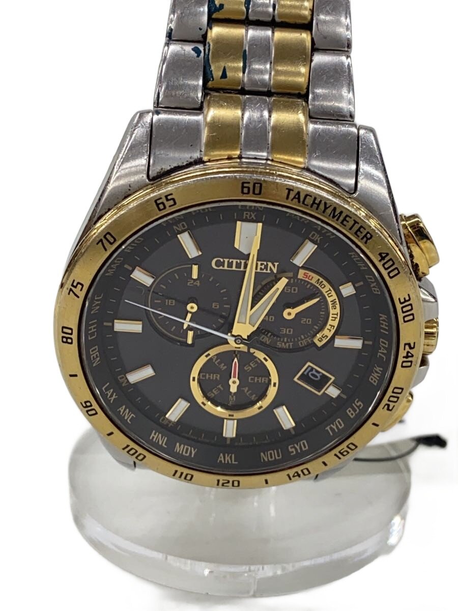 樂天商城 - 【中古】CITIZEN◆クォーツ腕時計/アナログ/GRY/E660-S122244【服飾雑貨他】