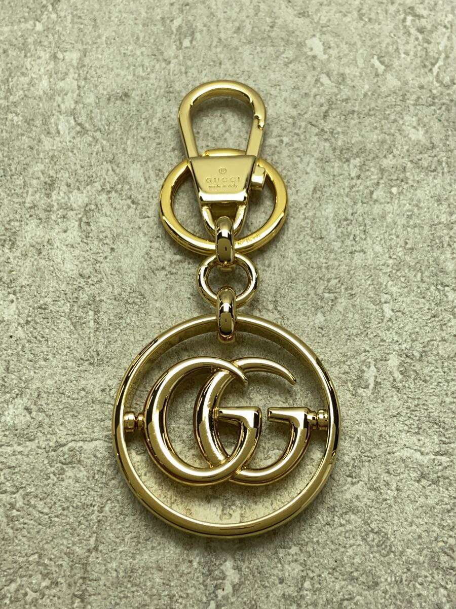 【中古】GUCCI◆グッチ/キーホルダー/ダブルGキーチェーン/