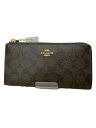 【中古】COACH◆長財布/PVC/BRW/総柄/レディース【服飾雑貨他】