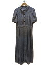 【中古】ZARA◆シャツワンピース/プリーツ切替/L/--/マルチカラー/チェック【レディースウェア】(4)
